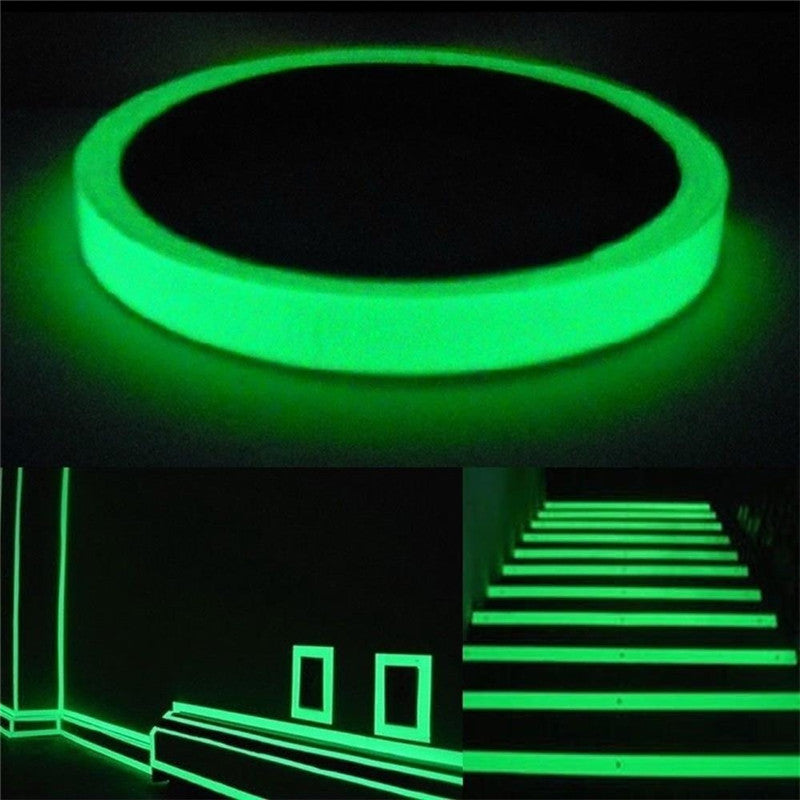 Luminous Fluorescent Night Self-adhesive Glow In The Dark Switch Sticker Tape Safety Warning Tapes