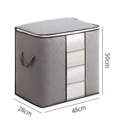 Foldable Storage Bag Portable Clothes Organizer Tidy Pouch Suitcase Non-woven Home Storage Box Quilt Storage Container Bag Box