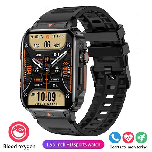 LIGE L81 Smartwatch 1.95 Inch Full Screen Health Monitoring Watches IP68 Waterproof Sport Fitness Tracker Bluetooth Call Smart Watch For Men Women