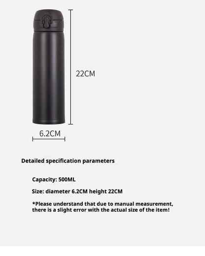 Creative Pop-up Stainless Steel Insulated Tumbler,Keep Your Drinks Hot or Cold in Style