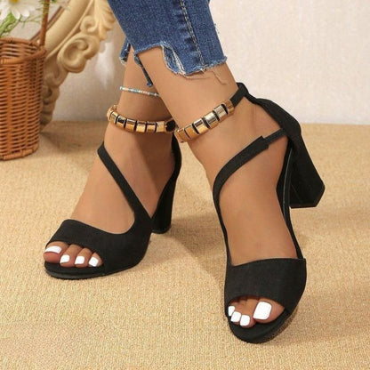Women Shoes Sandals Ladies Shoes Heels Heels Block Heel Thick Heel Chunky Heel Bling Shoes