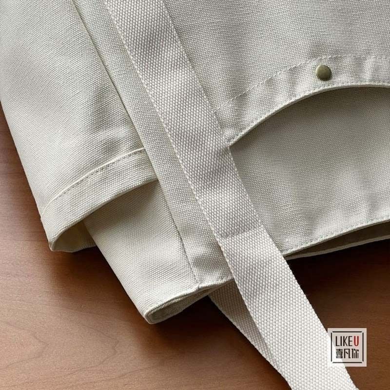 Preppy Style Shoulder Bag Unisex Large Capacity HandBag Casual Versatile Solid Canvas Bag Student Commuting Zipper Square Bag