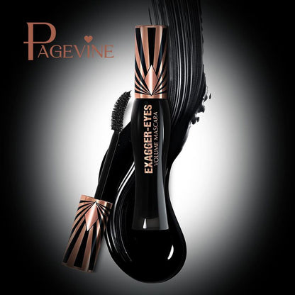 PAGE VINE Plump eye black for women waterproof, thick, slender, curly eye black makeup 4D Mascara