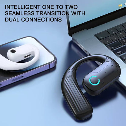 Wireless Bluetooth 5.4 Earphones 180° Rotation Ear Hook Hifi Stereo With Mic HD Call Open Single Ear Headset Sports Earphones For Phones