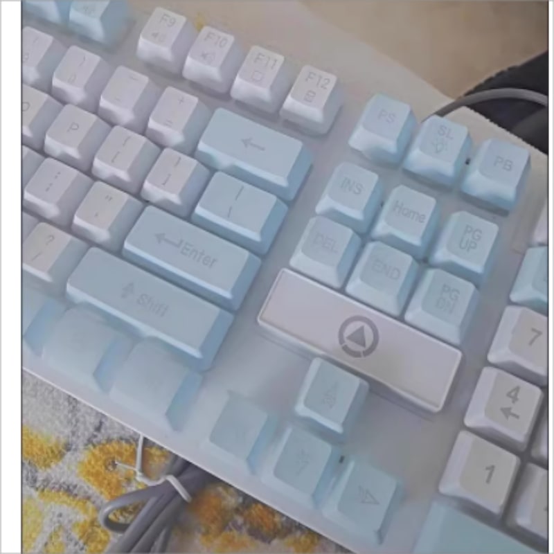 Keyboards Gaming Wired Keyboard Simple Personality All Match Color Luminous Mechanical Feel Desktop Laptop Accessories