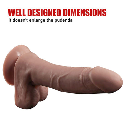Large/Medium Realistic Dildo Veined Monster Cock with Balls Suction Cup G-spot Jelly Dong Adult Sex Toys for Women Perfect Surprising Gift for Girlfriend Wife