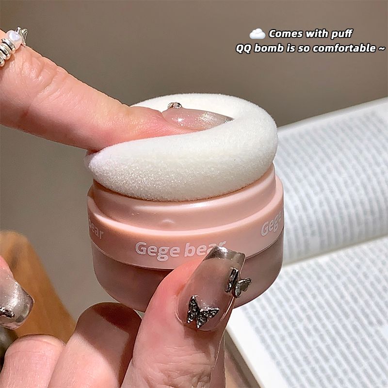 Air sensitive blush pink matte high gloss cosmetic puff natural nude makeup low saturation makeup