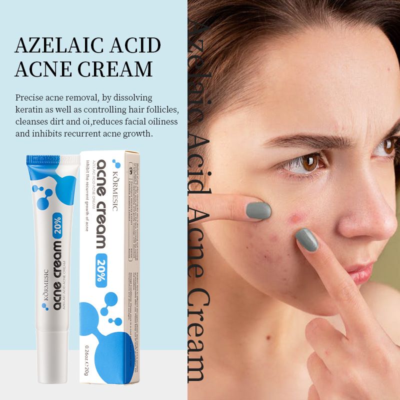 KORMESIC 20% Azelaic Acid Acne Treatment Cream - Fast-Acting Blemish Corrector for Breakouts, Fades Post-Acne Marks & Controls Excess Oil