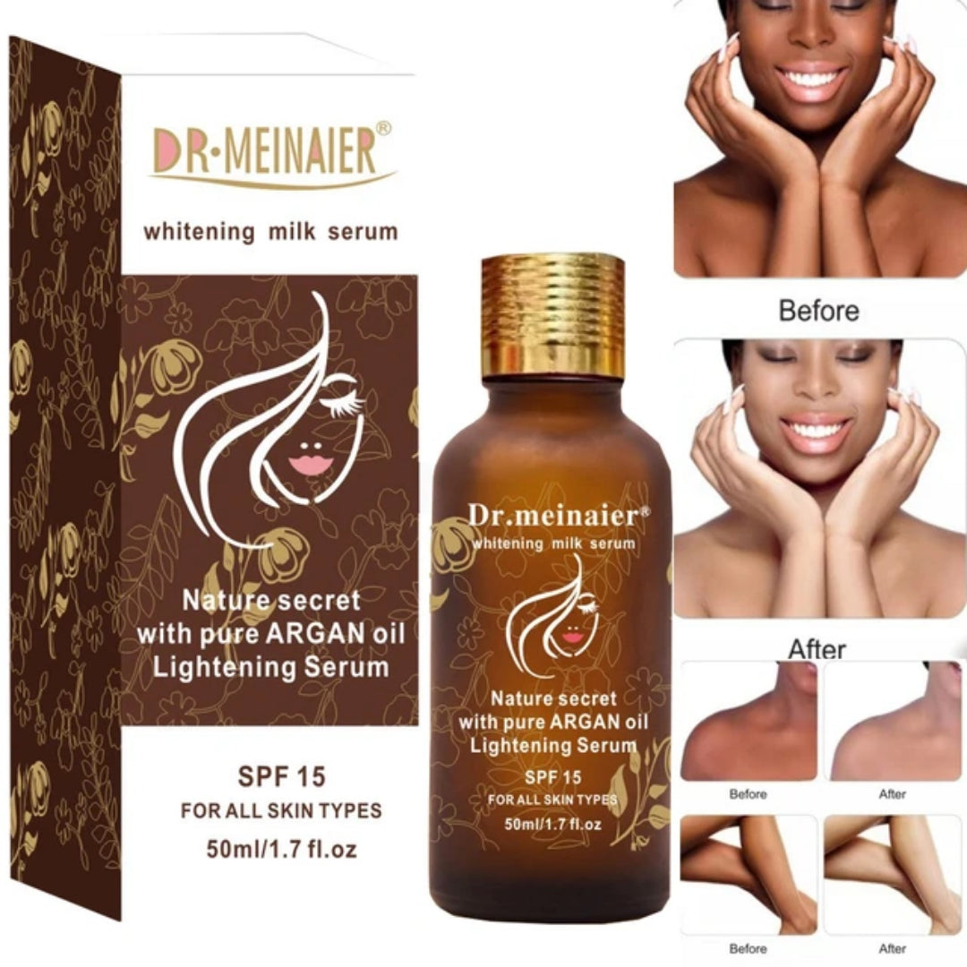 DR MEINAIER Whitening Milk Serum with Pure Argan Oil SPF 15 Anti-aging Fade Spots