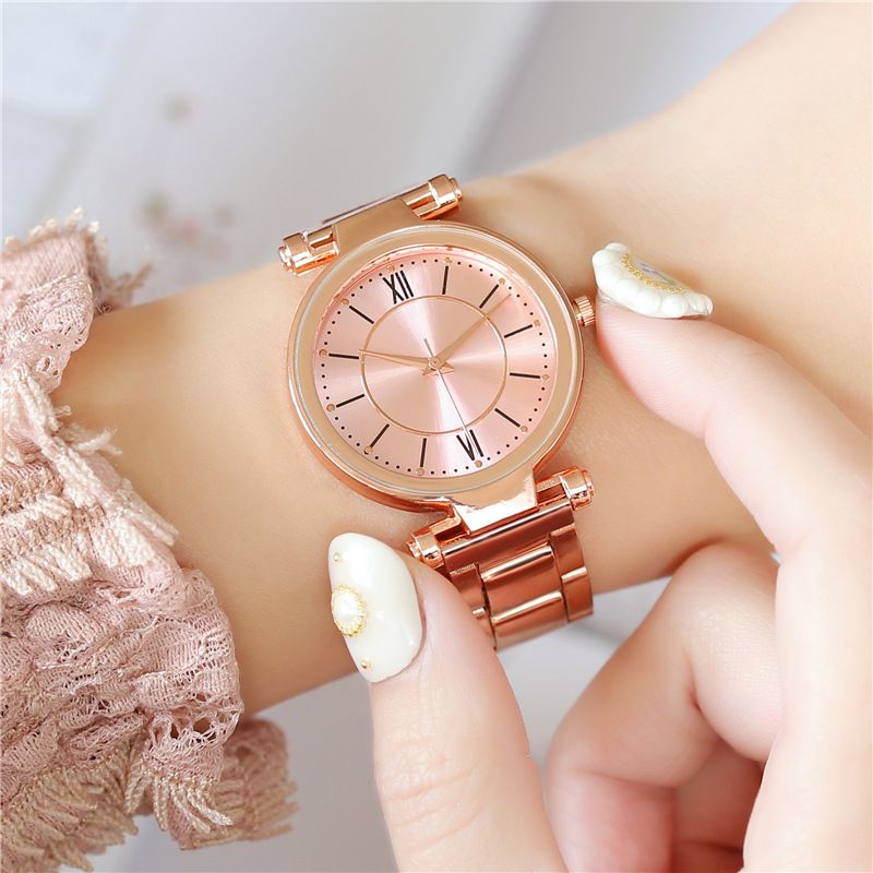 Women Watches Simple And Elegant Lady Wrist Watches Female Business Stainless Steel Casual Fashion Ladies Wristwatch Luxury Quartz Watch Valentine's Day Gift