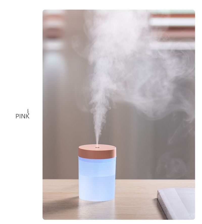 Mini Air Humidifier 260ML Aromatherapy Diffuser Portable Sprayer USB Essential Oil Atomizer LED Lamp