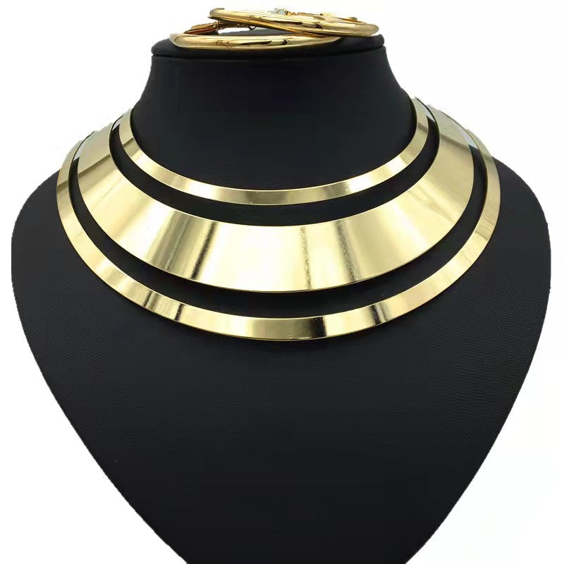 Amazon hot-selling women&apos;s earrings explosion-proof multi-layer tassel earrings earrings gold