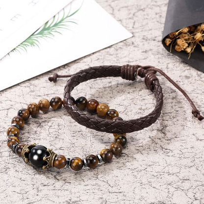 3PCS Fashion Classic Mens Black Watches Set Men Business Quartz Watch Male Calendar Wristwatch Leather Bracelet