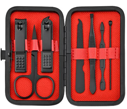Home Nail Clipper 7piece Set Large Opening Manicure Tool Unisex Mini Compact Gift Eyebrow Clip Tweezers