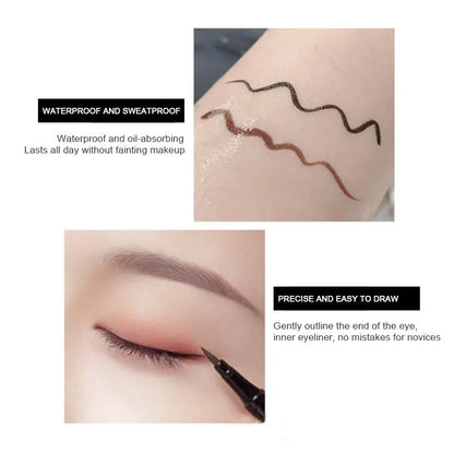 Eyeliner Pen Waterproof Long Lasting Eye Liner Pencil Quick Drying Not Bloom Natural Eyeliner Liquid Pen Cosmetic Tools Professional Makeup