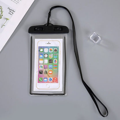 FRANK Waterproof Mobile Phone Cases Transparent Phone Underwater Storage Bag Swimming Diving Protective Swimming Bags Waterproof Phone Case Water proof Bag Mobile Phone Pouch PV Cover