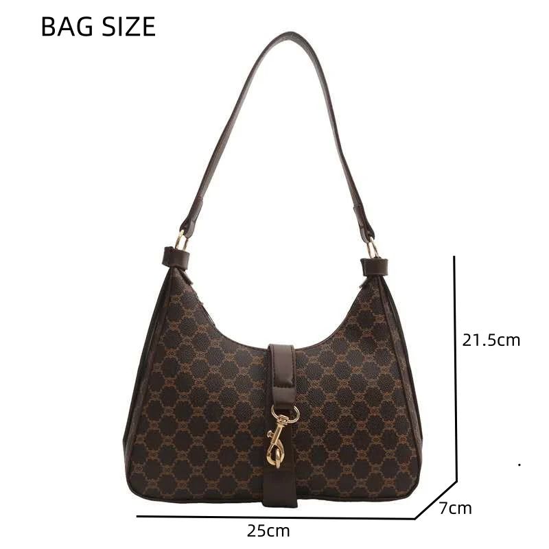 Mateamoda Vintage-Inspired Monogram Hobo Bag underarm Handbag