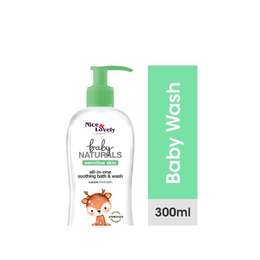 【Clearance Sale】Nice & Lovely All In One Baby Bath & Wash – 300ml