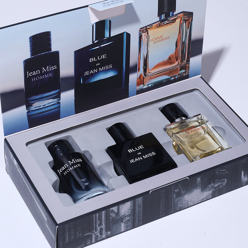 JEAN MISS Brand New 3-bottle 30ML Men's Perfume Gift Suit