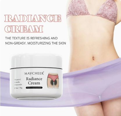 50g Radiance Cream for Illuminating Skin - Contains Vitamin C, For Private Parts, Underarm, Joints, Improve The Look Of Melanin, Illuminating Butt Thigh Inner Skin, 1.76Oz