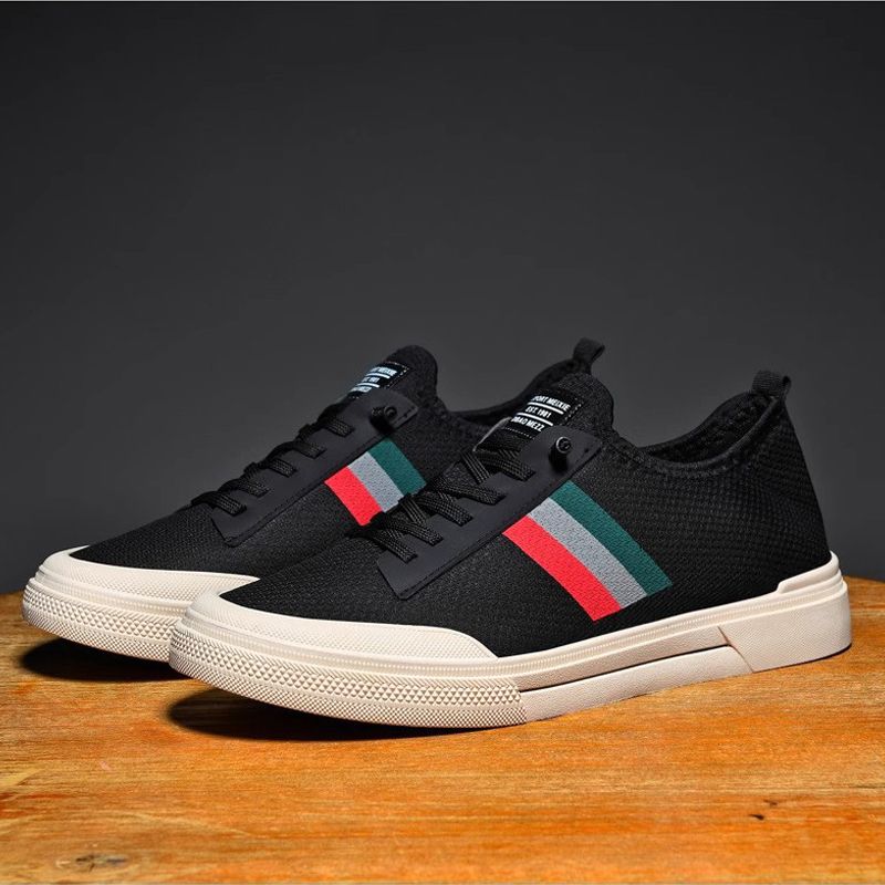 Men's casual clothes single shoes boys loafers students running shoes Dad sports shoes driving shoes espadrille shoes flats black