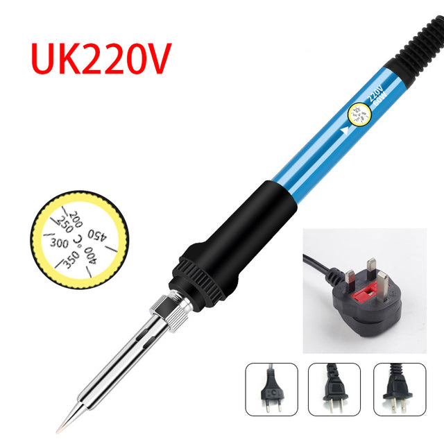 Adjustable Temperature Electric Soldering Iron V V 60W 80W Welding Solder Heating Nib Repair Tool