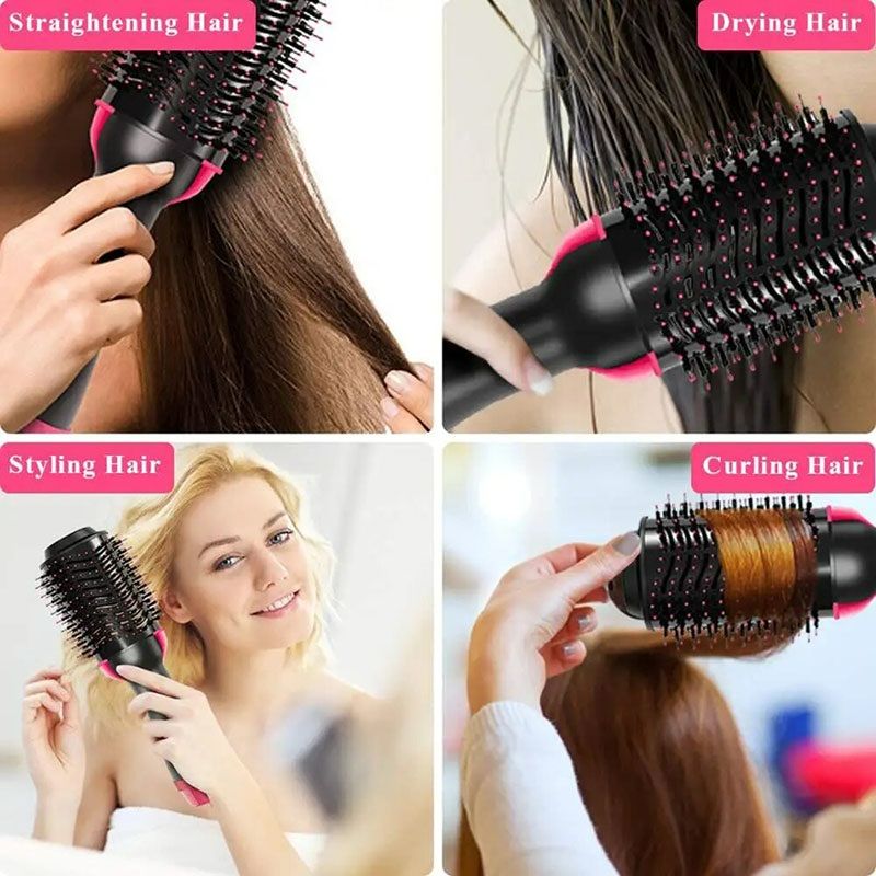 3 in 1 Hair Dryer Hot Comb Hair Brush Volumizer Hair Straightener Hot Air Curling Brushes Hair Styling Tools