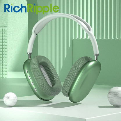 RichRipple P9 Air Max Wireless Bluetooth Headphones Sports Gaming Wireless Headset Noise Reduction Earphone With Microphone Supports TF