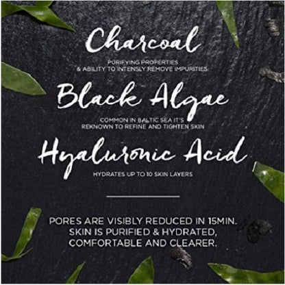 【Discounted】Garnier SkinActive Pure Charcoal Tissue Face Mask Black Algae