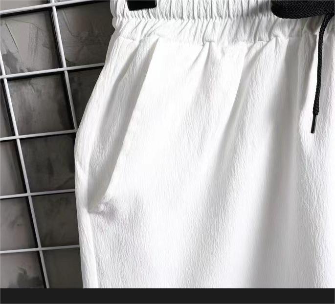 Two-Piece Outfits Summer Set Casual Fashion Sports Loose Short Sleeve Shorts Temperament T-shirt and Short Sleeve Two Piece Men's Set