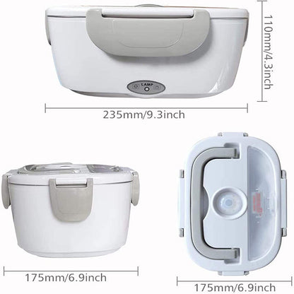 220V 1.5L Stainless Steel Electric Heating Lunch Box Plug School Office Home use Picnic Portable Food Warmer Container Heater