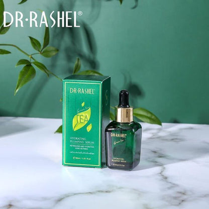 Dr. Rashel 3 In 1 Green Tea Set - Hydrating Plumping Serum + Pore Cleansing Facial Cleanser + Purify Softening Toner
