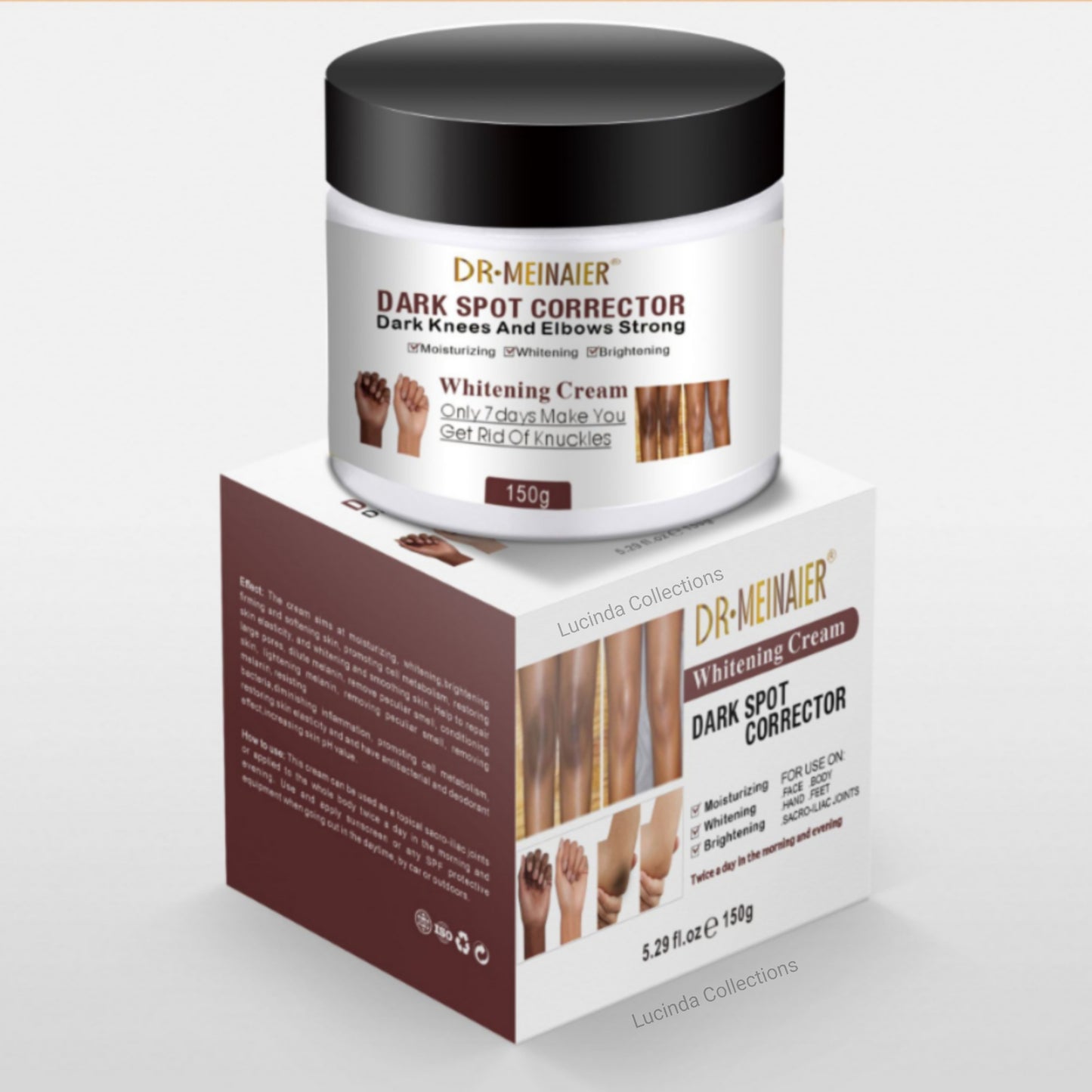 Dr. Meinaier Dark Spot Corrector Cream Whitening Brightening Knuckles Clears Spots Underarm knees & elbow