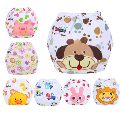 Baby Washable Diappers Waterproof Potty Training Pants Baby Toddler Kid Underwear Cloth Diaper