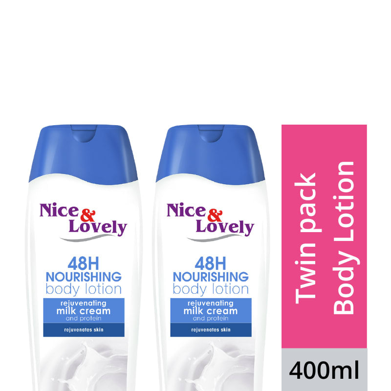 【Pack of 2】Nice & Lovely Body Milk 400ml lotion