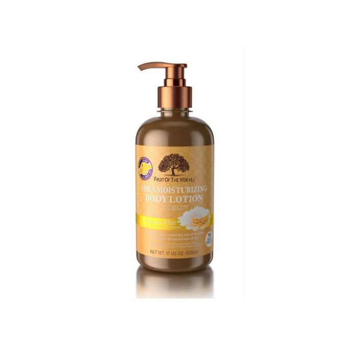 Fruit of the Wokali Shea Moisturing Body Lotion - Oat Meal Nourishing Replenish and Retain Moisture Rich in Antioxidants Lightweight Formula Absorbs Quickly 500ml