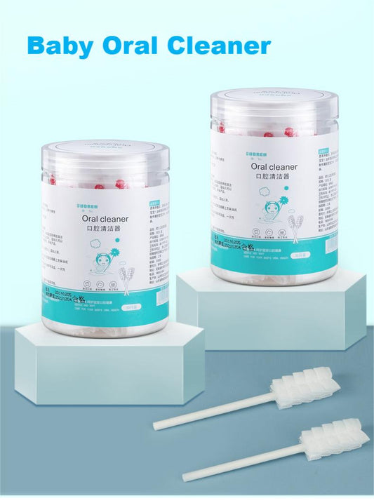 30pcs/box Baby Tongue Cleaner Disposable Gauze Toothbrush Paper Rod Infant Oral Cleaning Brush Stick Baby Oral Cleaner