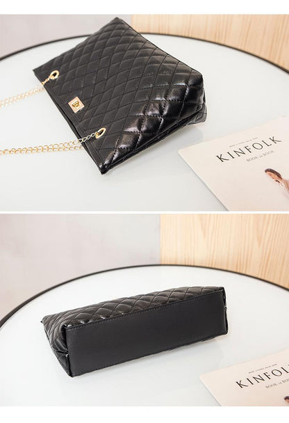 Big Tote Bags for Women Chain Crossbody Bag Diamond Lattice Shoulder Bag Female Large Leather Plaid Shopper Handbags