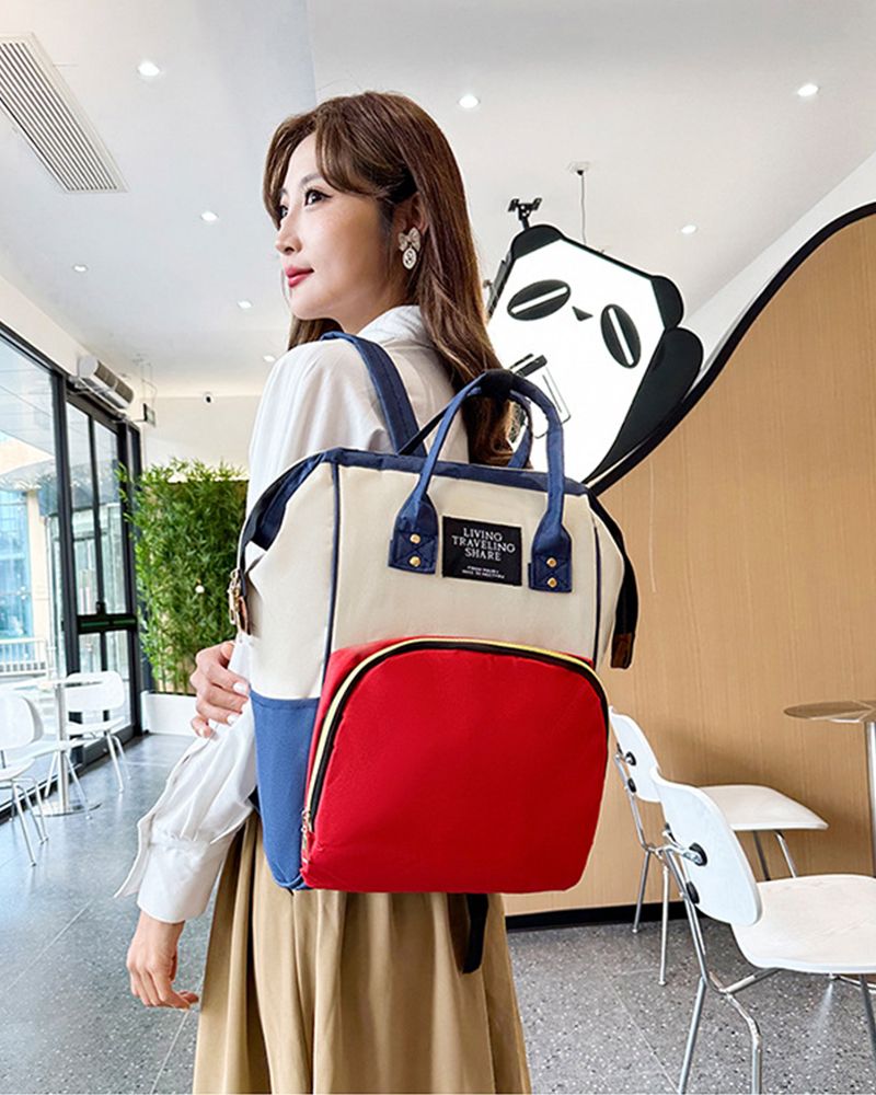 Mommy bag, new handheld backpack, insulated outdoor backpack, large capacity multifunctional mother and baby bag