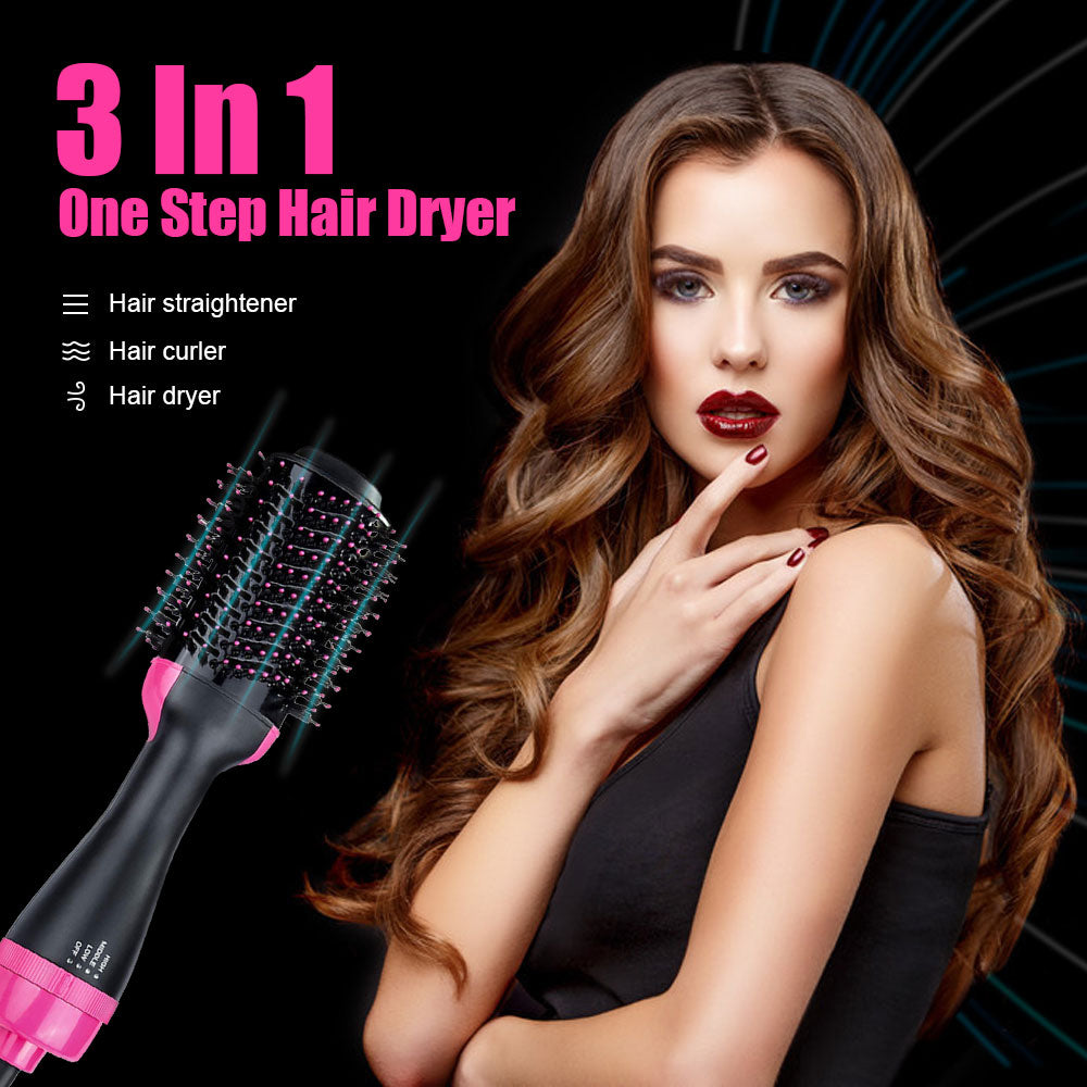 Pro One Step Hair Dryer Hair Comb Brush Volumizer Hair Straightener Hot Air Curling Iron Rotating Hair Rollers Straightening Irons