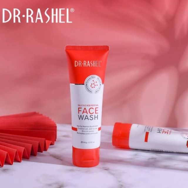Dr. Rashel Salicylic Acid Renewal Face Wash Gently cleanses and exfoliates Controls oil Anti-acne Shrinks pores Refreshes and calms facial skin