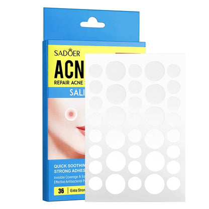 36 Patch Acne Patch Facial Acne Patch Strong Adhesive SADOER Day and Night Facial Invisible Acne Cleansing Repair Water Colloid Acne Removing Patch