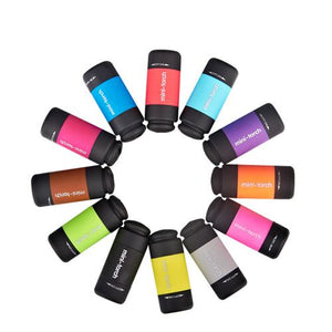 Super Bright Flashlight LED Mini Flashlight Portable Torch Outdoors Waterproof Built-in Battery USB Rechargeable Flashlights Outdoor Emergency Spotlight