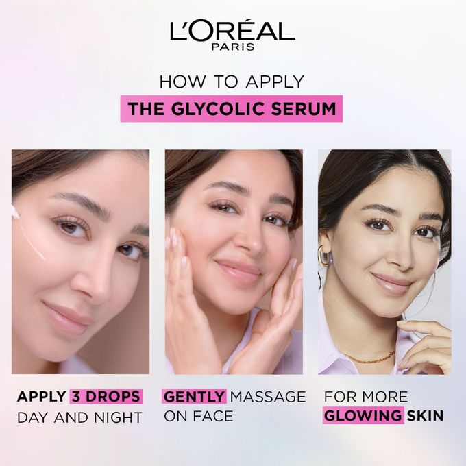 【Discounted】L'Oreal Paris GLYCOLIC BRIGHT SERUM 15ML