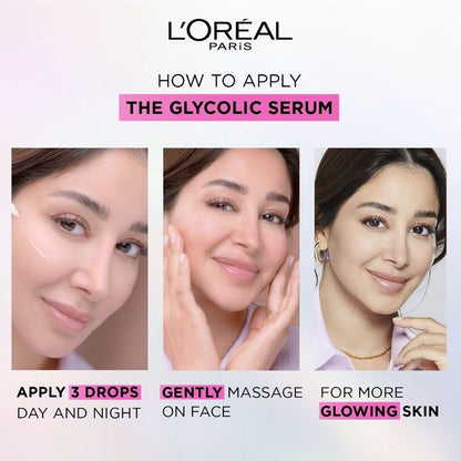 【Discounted】L'Oreal Paris GLYCOLIC BRIGHT SERUM 15ML