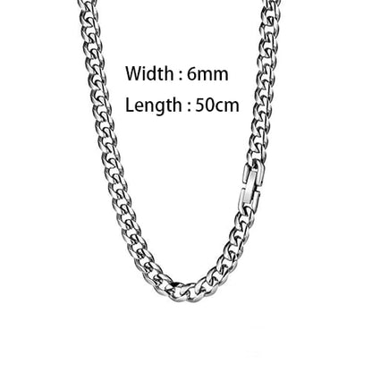chain necklace jewelry man/men cuban chain link necklace for men/women silver chain couple chain fashion jewelry accessories jewelry gift for men women