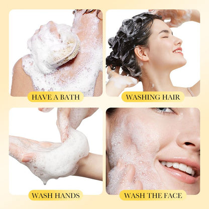 SADOER Sulfur Soap Mite Removal Soap, for Gentle Cleaning, Remove Acne and Smooth Skin