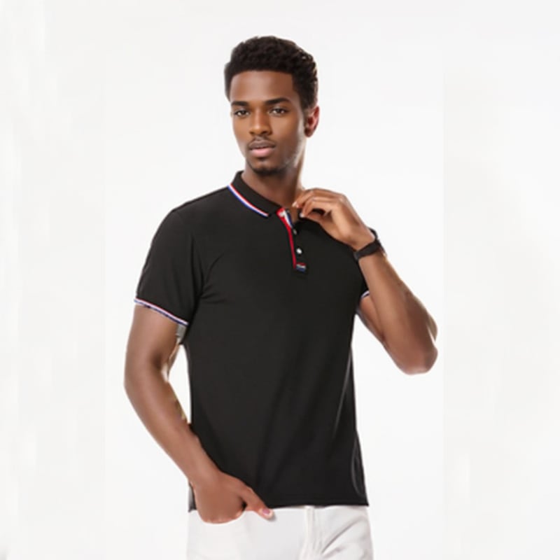 Men Polos Women Polos TShirts Tops Casual Versatile Tipped Collar & Sleeve Polo Shirt