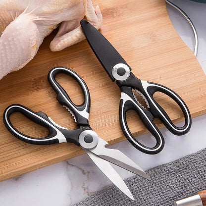 Kitchen Scissors Stainless Steel Multifunctional Kitchen Household Scissors Bone Scissors Chicken Wings Fish Killing