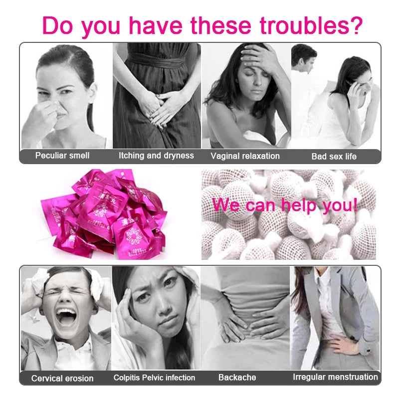 5pcs Vaginal Detox Pearls for Women Tampons Chinese Medicine Swab Tampons Discharge Toxins Gynaecology